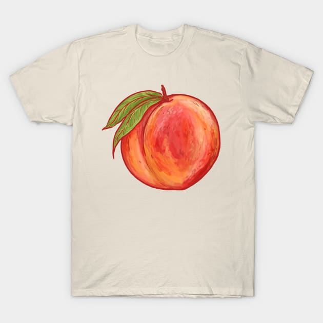 Peach T-Shirt by Jewelia